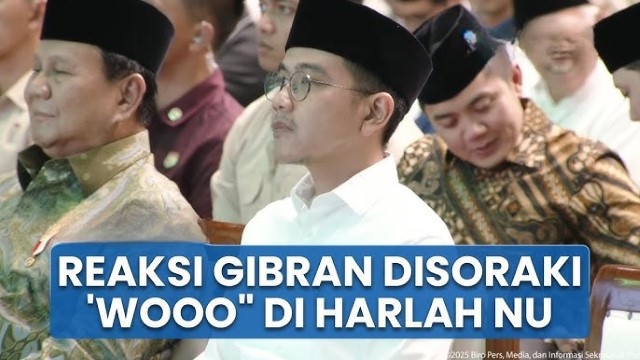 Detik-Detik Wapres Gibran Disoraki Wooo Saat Hadiri Harlah NU, Gus Yahya Sampai Hentikan Pidato