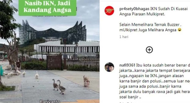 Kondisi Terkini IKN Viral di Medsos, Penampakan Hewan Tak Terduga di Istana Negara, Netizen: Ada Candi Baru Nih?