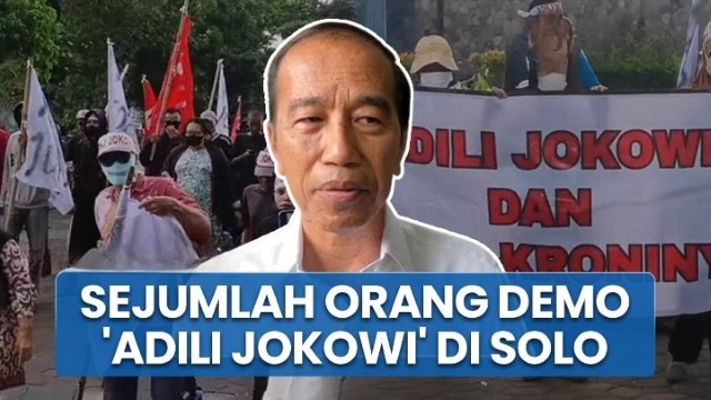 Demo Adili Jokowi di Solo, Massa Tuntut Tangkap & Usut Tuntas KKN Keluarga Joko Widodo