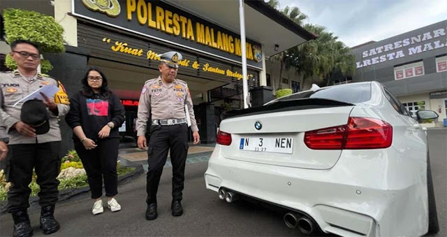 Ini Alasan Pengemudi BMW di Kota Malang Pakai Nopol N 3 NEN