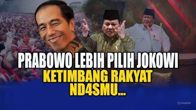 IRONI! Presiden Prabowo Ternyata Lebih Memilih Bersama Jokowi, Daripada Bersama Rakyat