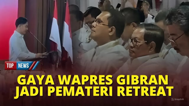 Beri Materi Retreat di Magelang, Video Gibran Beredar Tanpa Suara Bikin Publik Curiga: Wapres Gagal!