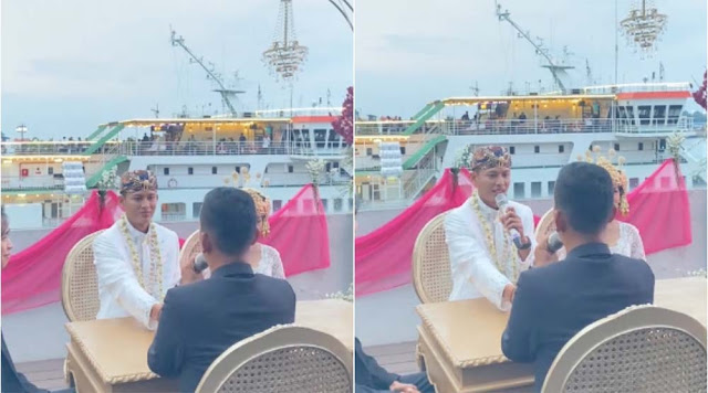 Viral Pernikahan Bermahar Fantantis di Cilegon, Satu Kapal Ferry Dibayar Tunai!