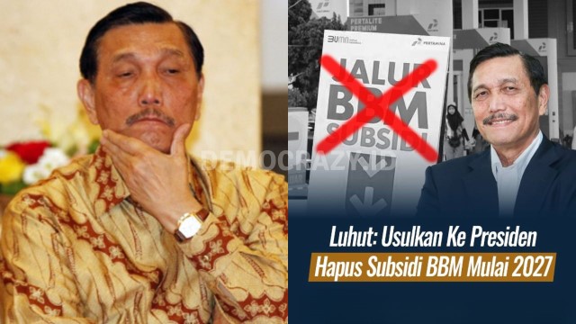 Luhut Ingin Hapus Subsidi BBM Pada 2027, Publik Riuh: Gimana Jika Rakyat Setop Bayar Pajak?