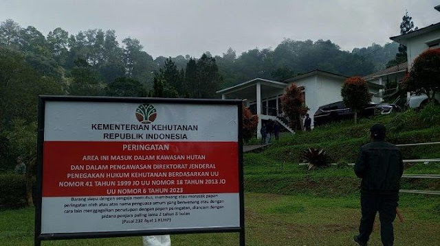 Penataan Kawasan Puncak Bogor Berlanjut, Giliran Kemenhut Segel 4 Vila di Cisarua