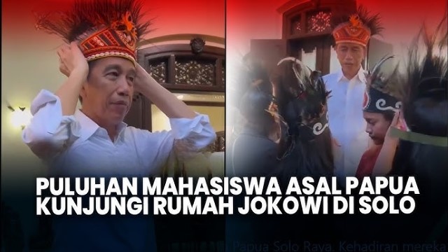 Komunitas Mahasiswa Papua Solo Raya Kunjungi Rumah Jokowi, Publik Curiga: Dibayar Berapa Mereka?