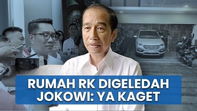 Jokowi Ngaku Kaget Rumah Ridwan Kamil Digeledah KPK: Kita Hormati Hukum