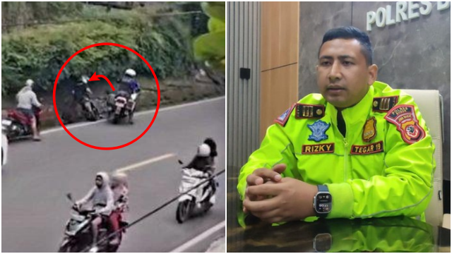 Viral Aksi Arogan Polisi Patwal Tendang Pengendara Motor di Puncak, Kasatlantas: Kesenggol itu