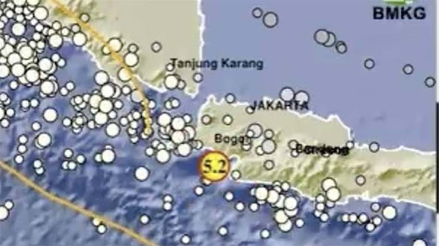 Gempa Magnitudo 5,2 Guncang Bayah Banten