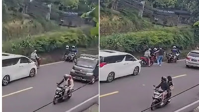 Terungkap Identitas Penumpang Alphard Putih Saat Insiden Patwal Tendang Pemotor di Puncak