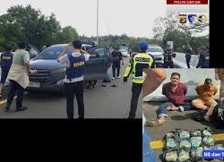 Bak Film Action, BNN Lampung Gagalkan Penyelundupan Narkoba di Tol Trans Sumatera