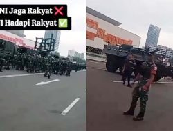 Parade Militer dan Aparat Blokade Gedung DPR Hadang Demo #TolakRUUTNI, Netizen: Ngeri, Seperti Mau Perang