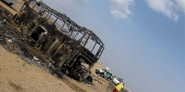 Jeep yang Menabrak Bus Jemaah Umrah Indonesia Dikendarai Warga Pakistan