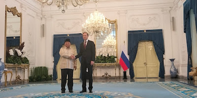 Baru Pulang dari Yordania, Prabowo Langsung Terima Kunjungan Wakil PM Rusia di Istana