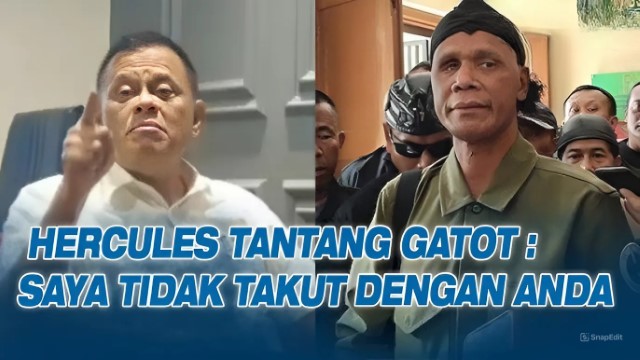 Hercules Minta Maaf ke Jenderal Sutiyoso, Tapi Tidak ke Gatot Nurmantyo: Saya Tak Takut Sama Anda!