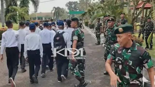 Jawa Barat Terapkan Wajib Militer untuk Pelajar Mulai Hari Ini, TNI Jemput Remaja Nakal ke Rumah