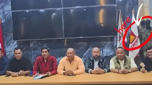 Viral Peresmian GRIB Bali Berlatar Belakang Bendera Gerindra