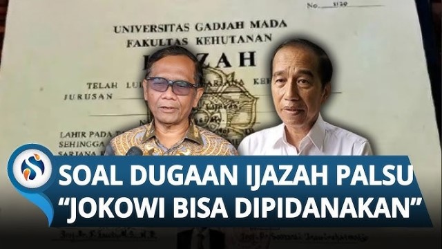 Mahfud MD: Jokowi Tetap Sah Jadi Presiden Jika Ijazahnya Terbukti Palsu, Tapi Bisa Dipidana!