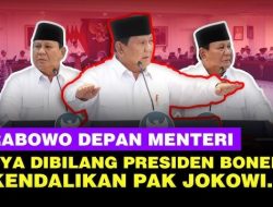 Prabowo: Saya Dibilang Presiden Boneka, Dikendalikan Jokowi, Tidak Benar!