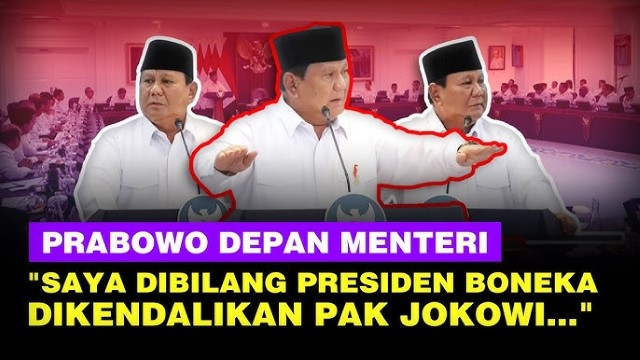 Prabowo: Saya Dibilang Presiden Boneka, Dikendalikan Jokowi, Tidak Benar!