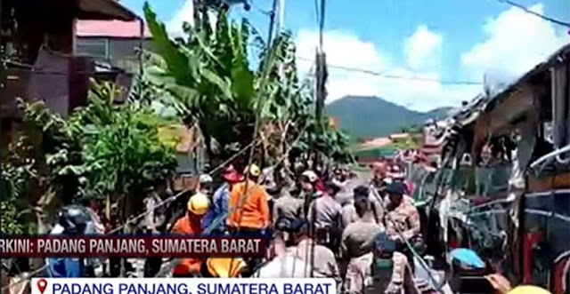 Kecelakaan Bus ALS di Padang Panjang, 12 Orang Tewas