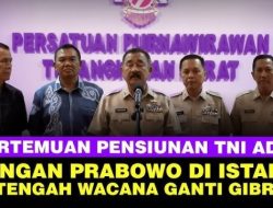Menjawab Teka-Teki Pertemuan Presiden Prabowo Dengan Purnawirawan TNI AD di Tengah Isu Pemakzulan Gibran