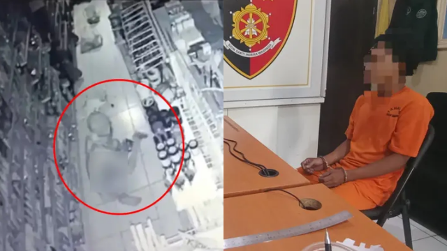 Viral, Maling Telanjang Bulat Terekam CCTV Bobol Minimarket di Sukabumi