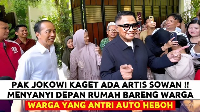Tak Hadir di Sidang Mediasi Kasus Dugaan Ijazah Palsu, Jokowi Pilih Temui Warga & Artis di Rumahnya