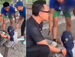 Viral, Aksi Heroik Wamendagri Tolong Emak-Emak Pedagang Sate Korban Kecelakaan