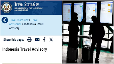 AS Keluarkan Travel Warning: Warganya Diminta Hindari Indonesia, Peringatkan Bencana Alam