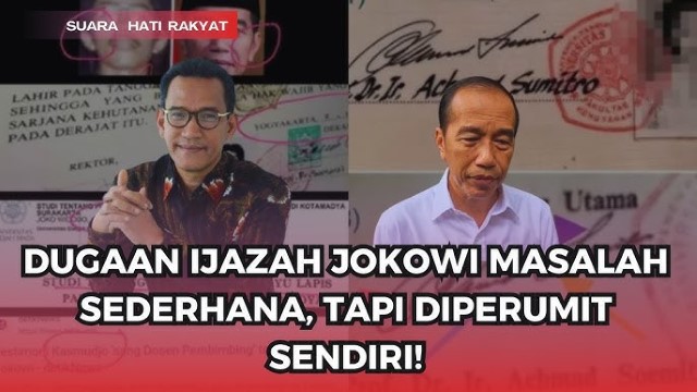 Refly Harun Dorong Uji Forensik Independen Terkait Dokumen Akademik Jokowi: Terlalu Banyak Kejanggalan!