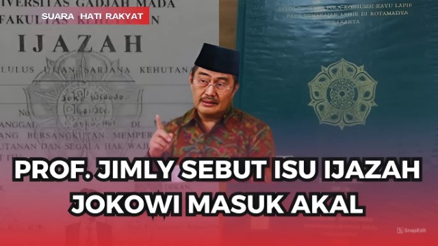 Jimly Asshiddiqie Sebut Dugaan Ijazah Palsu Jokowi Masuk Akal, Guru Besar Unair: Kejujuran Itu Fondasi Penting!