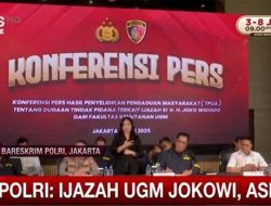 Polisi Pastikan Ijazah UGM Jokowi Asli