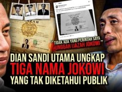 Mengejutkan! Bukan Mulyono atau Joko Widodo, Dian Sandi Utama Kader PSI Ungkap Nama Lahir Jokowi
