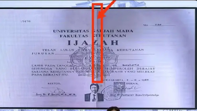 Netizen Soroti Lekukan di Tengah Fotokopi Ijazah Jokowi yang Ditampilkan Polri: Kok Ada Lipatannya, Ijazah Apa Duit?