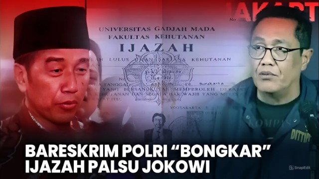 Pengamat Beber Tiga Alasan Yang Menunjukkan Bareskrim Polri Sedang Berkelit Terkait Ijazah Jokowi