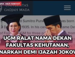 WADUH! Ijazah Jokowi Kembali Dipertanyakan, Dekan Yang Menandatangani Tak Sesuai Periode Jabatan, Dimanipulasi?