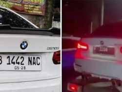 Terekam CCTV, Ada Orang yang Ganti Pelat Nomor BMW Penabrak Mahasiswa UGM, Pelat F Tiba di Polsek jadi Pelat B