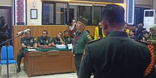 Akhirnya Kopda Basarsyah Didakwa Hukuman Mati