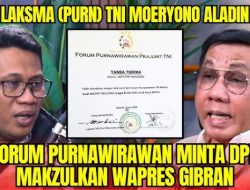 Gibran Tabrak Konstitusi Untuk Jadi Wapres, Laksma TNI (Purn) Moeryono: Kurang Ajar!