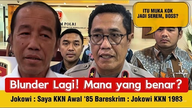 ANEH! Bareskrim Sebut Jokowi KKN Tahun 1983, Sekarang Jokowi Ngaku KKN Tahun 1985: Siapa Yang Bohong?