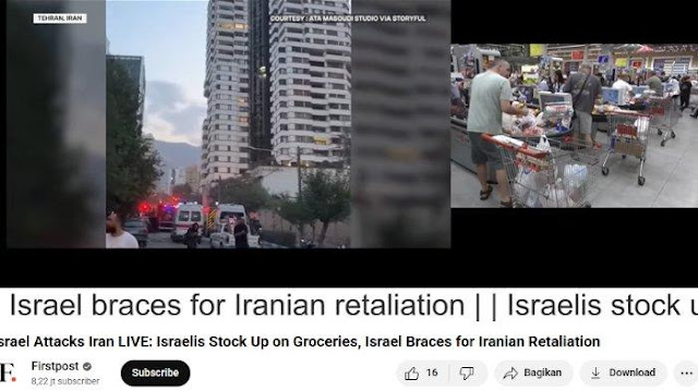 Rudal Iran Bikin Geger Israel: Warga Serbu Supermarket, Massa Kelimpungan Cari Tempat Mengungsi