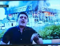 Kondisi Kantor Berita Iran usai Diserang Israel: Gedung Kebakaran Hebat, Asap Membubung
