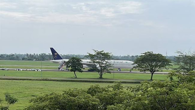 Pesawat Saudi Airlines Bawa 442 Jemaah Haji Asal Jakarta Diancam Bom, Mendarat Darurat di Sumatera Utara