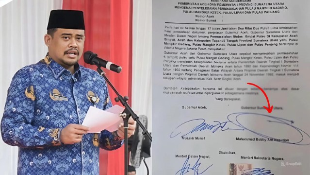 Tanda Tangan Disorot, Bobby Nasution Tak Ikhlas Lepas 4 Pulau ke Aceh?