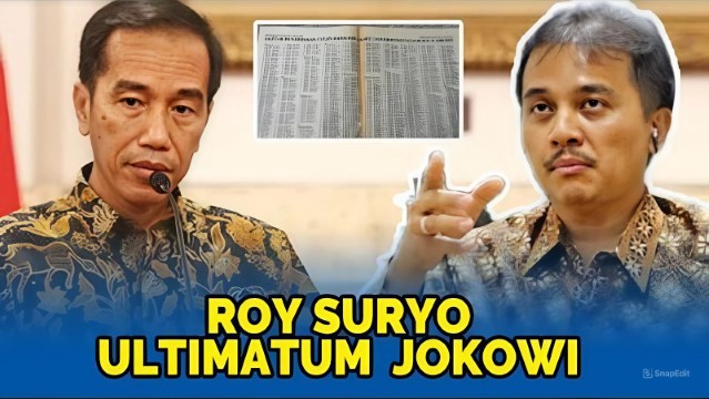 Roy Suryo Ultimatum Jokowi 3×24 Jam, Kasus Apa Lagi?