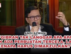 Soal Pemakzulan, Waketum JoMan Andi Azwan Minta Publik Tak Remehkan Kemampuan Gibran: Mentornya Prabowo & Jokowi!