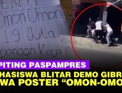 Demokrasi Omon-Omon? Momen Paspampres Piting Leher Mahasiswa PMII Pengkritik Gibran di Blitar Tuai Kecaman!