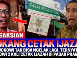 SOSOK Politisi Ungkap Ijazah Jokowi Dicetak di Pasar Pramuka, Berani Bongkar Nama-Nama Yang Terlibat!