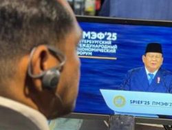 Pidato di Rusia, Prabowo Klaim Pertumbuhan Ekonomi RI Dekati 7%